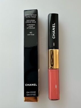 NEW CHANEL Le Rouge Duo Ultra Tenue Liquid Lip Color 40 Light Rose